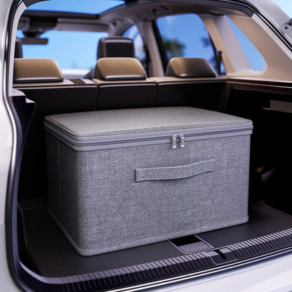 Foldable Storage Box with Cloth Cover, Large Capacity Quilt Storage Box, Underwear Storage Box Clothes Organizer