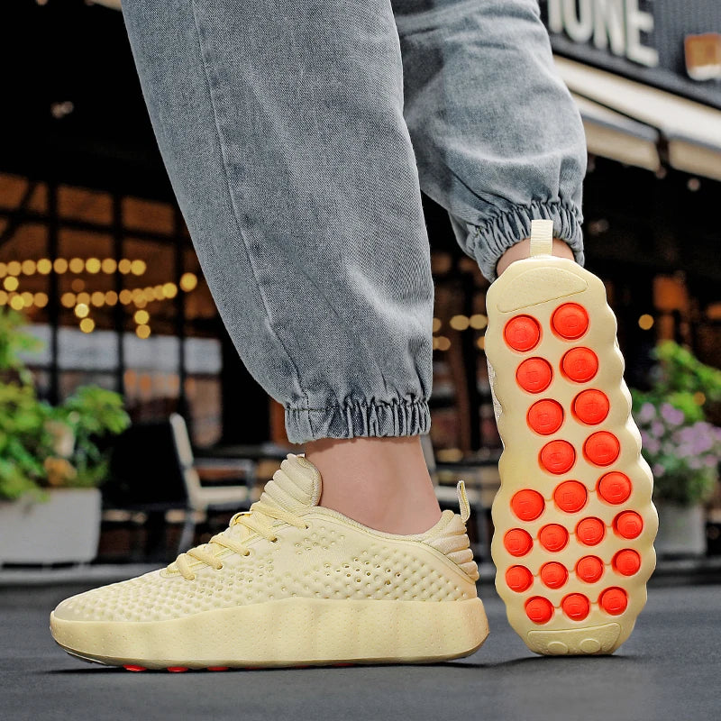 Brand Men Casual Shoes Thick Sole Fashion Sneakers Summer Breathable Male Walking Shoes  Mens Shoes