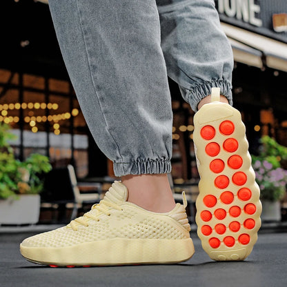 Brand Men Casual Shoes Thick Sole Fashion Sneakers Summer Breathable Male Walking Shoes  Mens Shoes