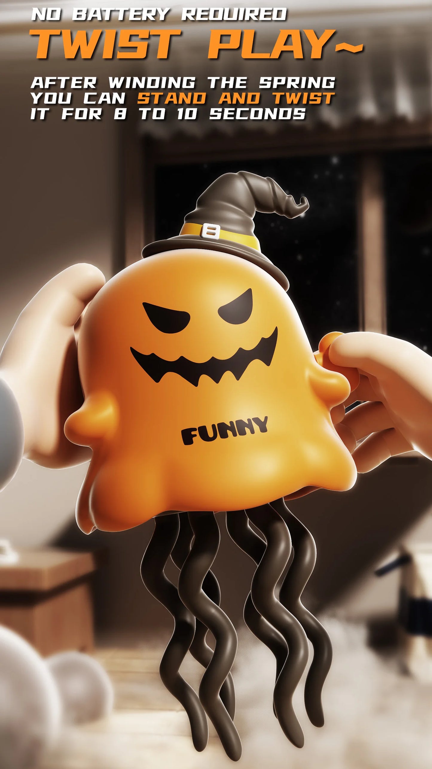 Dancing Ghosts&Dancing Corn Kids Clockwork Pet Toys Cartoon Interactive Baby Crawling Toys Dance Toys Halloween Christmas Gifts