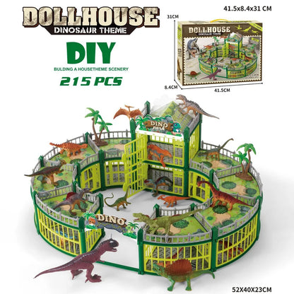 New DIY Dinosaur Park Model Children's Simulated Animal Toys Boys Educational Assembly Model Toys Birthday Gifts