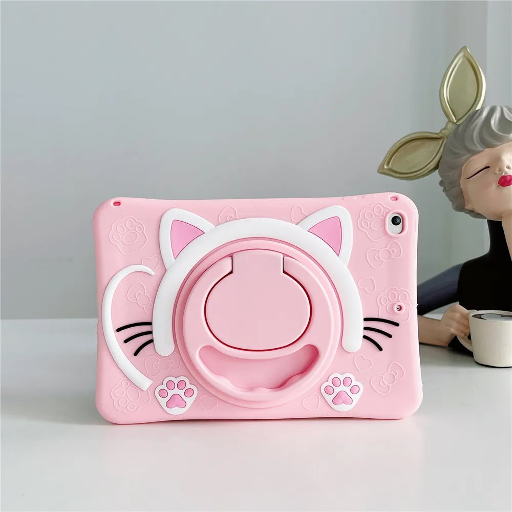 Case for Samsung Galaxy Tab A9 Plus S9 FE S8 S7 11 inch A8 10.5 A7 S6 Lite 10.4 A 10.1 8.0 T290 Kids Cartoon Tablet Stand Cover