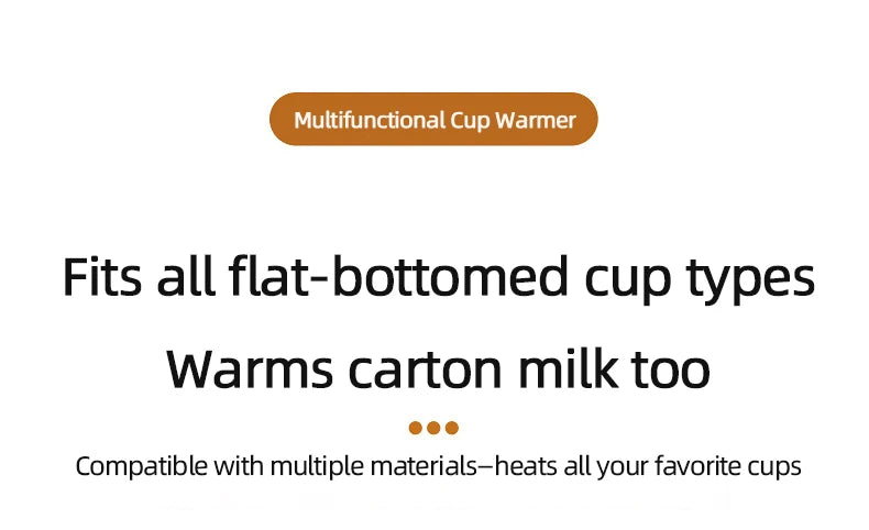 2 in 1 Coffee Mug Warmer Wireless Charger Multi-functional Cup Heating Pad 3 Gear Temperature Warmer Coaster For Milk Tea Water