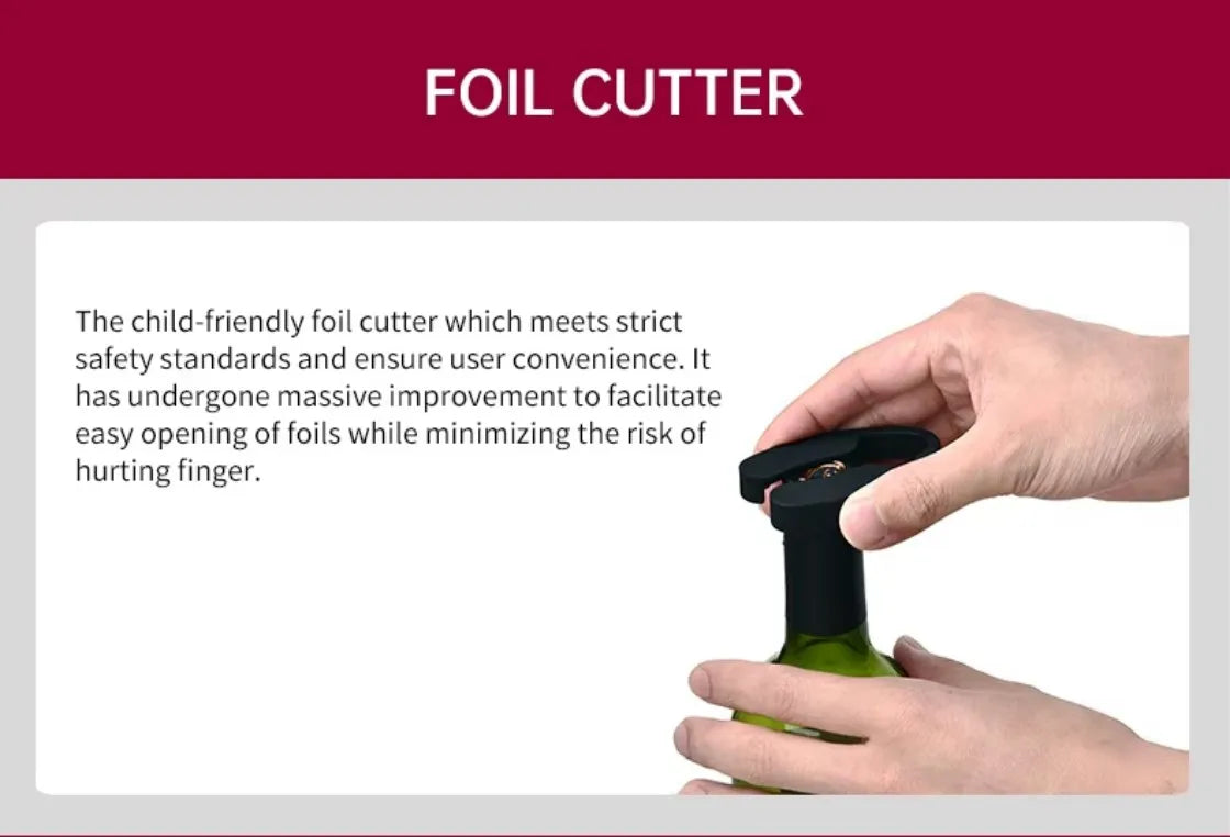Electric Wine Bottle Opener Automatic Red Wine Corkscrew Wine Opener Wine Tools Kitchen Products Performance Plastic