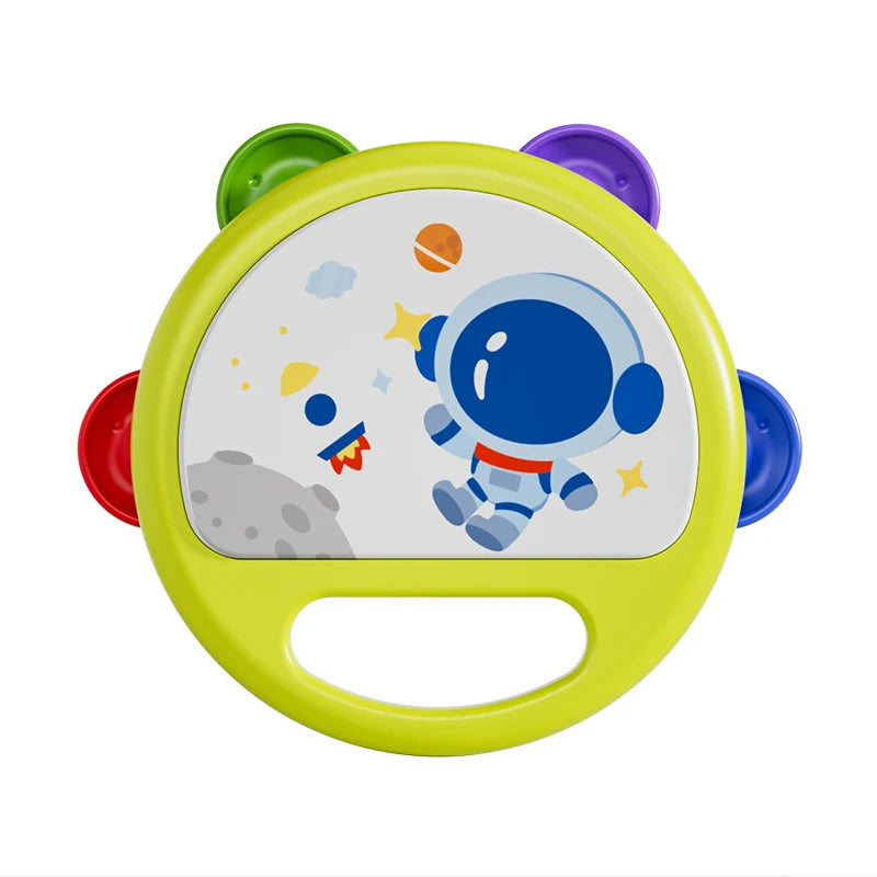 Baby Hand Drum Toys Montessori Musical Instruments Tambourine for Toddlers 1-3 Early Learning Percussion Music Toy