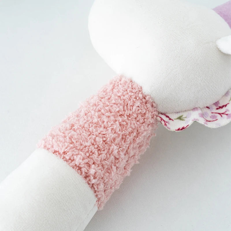 Soft Baby Rattle Toys Cartoon Animal Hand Rattles for Toddlers Boys Girls Hand Bell Toy Early Educational Newborn Infant Gifts