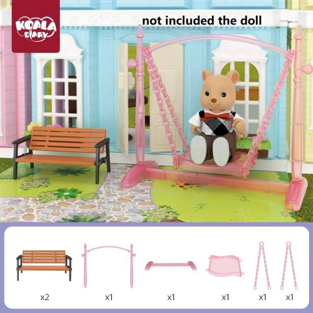 Mini supermarket shopping games dollhouse furniture accessories Intellectual education toys for kid family interaction toys