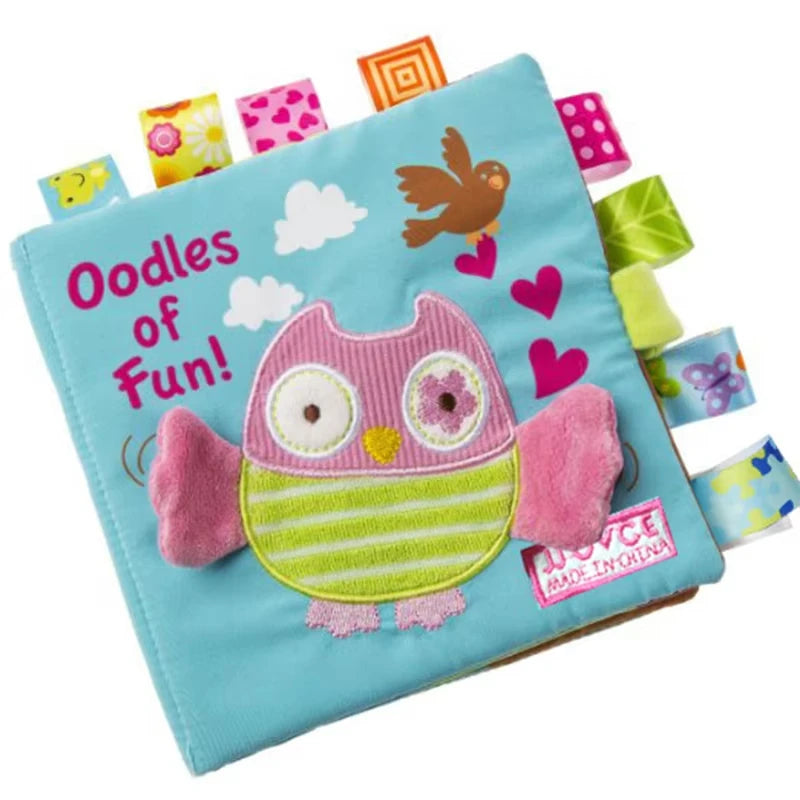 Baby Cloth Book Toys Animals Soft Learning Educational Toys For Babies Development montessori Sensory Books Baby Toys 0 12 Month