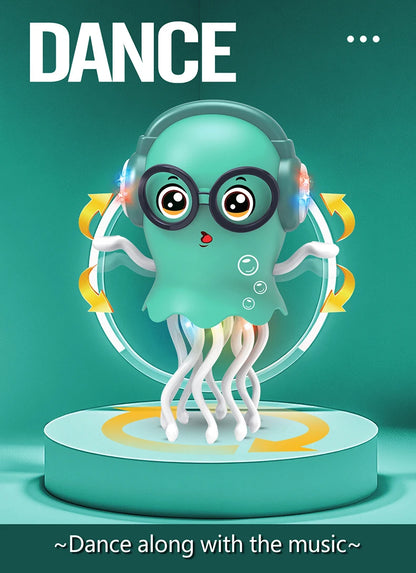 Magical Dancing Octopus Interactive Electric Octopus Toy Dancing with Music Lights Electronic Pet Stress Relief Gift Home Decor