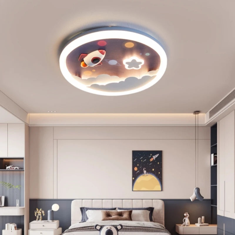 Modern LED Ceiling Lamp For Kids Children's Room Bedroom Chandelier Light Interior Home Decoration Lustre Lighting Fixtures