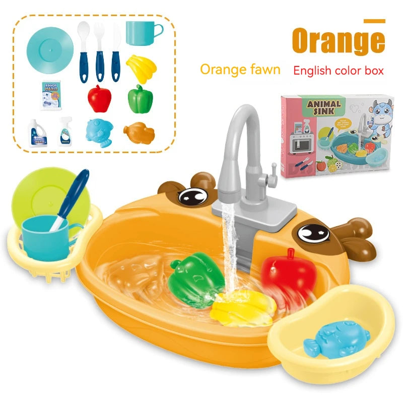 √Choice Play House Toys Pretend Play Children's Kitchen Wash Basin Sink Kids Kitchen Set Toy For Boys Girls Kids Gifts