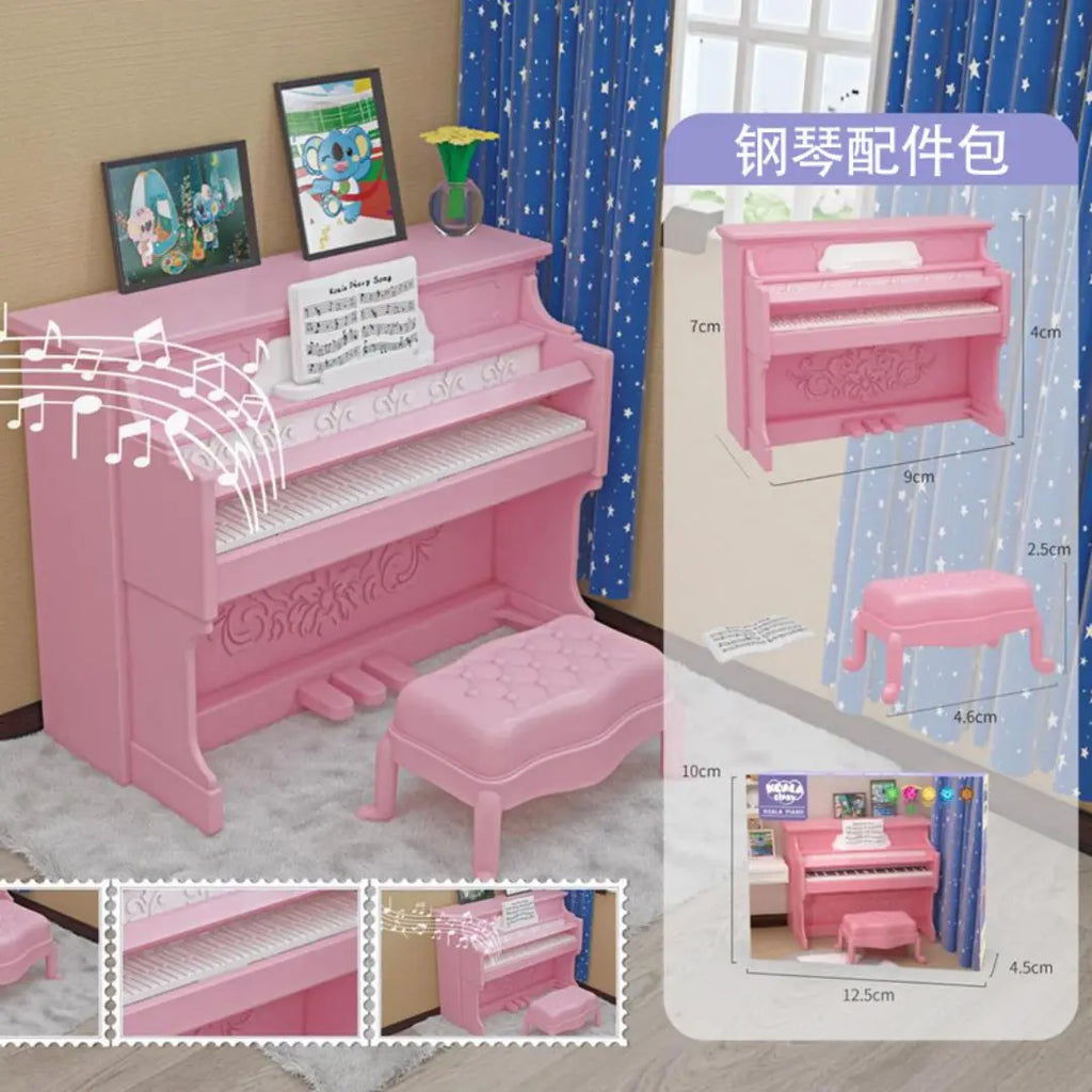 Mini supermarket shopping games dollhouse furniture accessories Intellectual education toys for kid family interaction toys