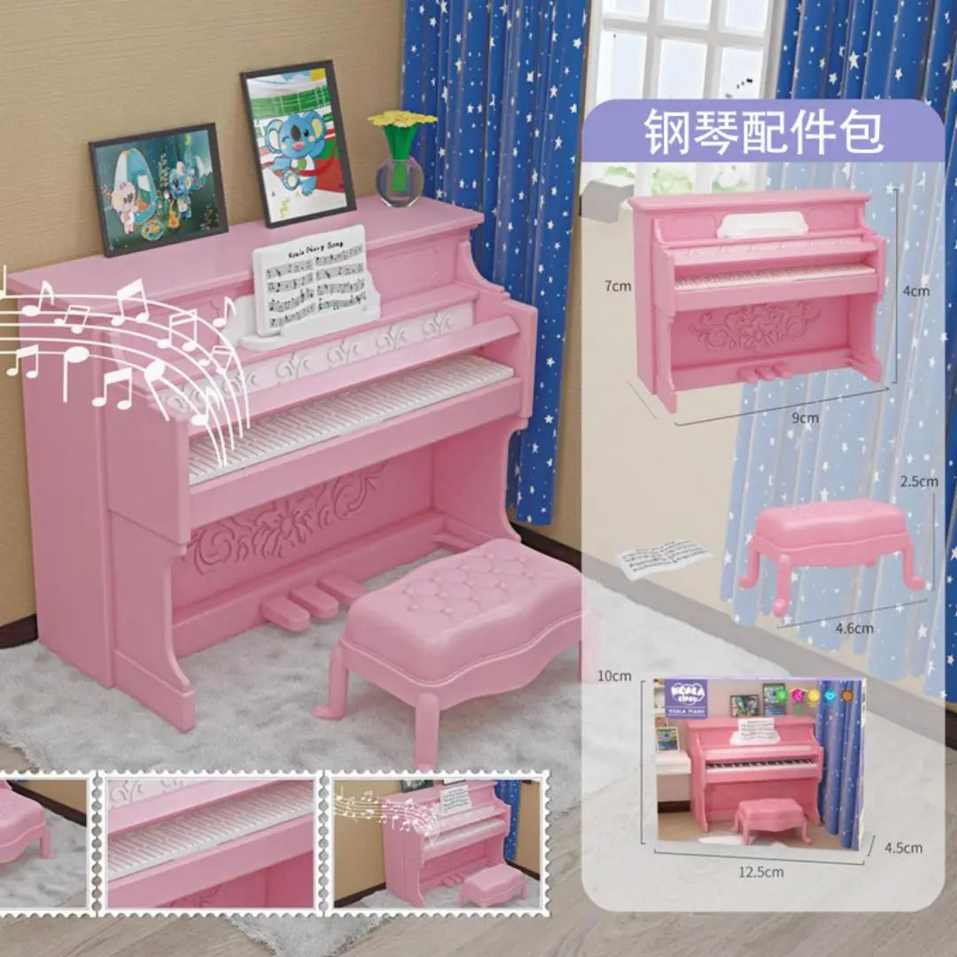 Mini supermarket shopping games dollhouse furniture accessories Intellectual education toys for kid family interaction toys