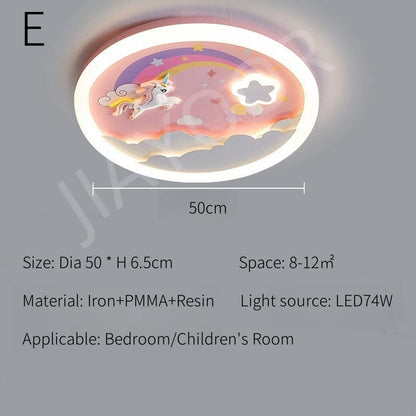 Modern LED Ceiling Lamp For Kids Children's Room Bedroom Chandelier Light Interior Home Decoration Lustre Lighting Fixtures