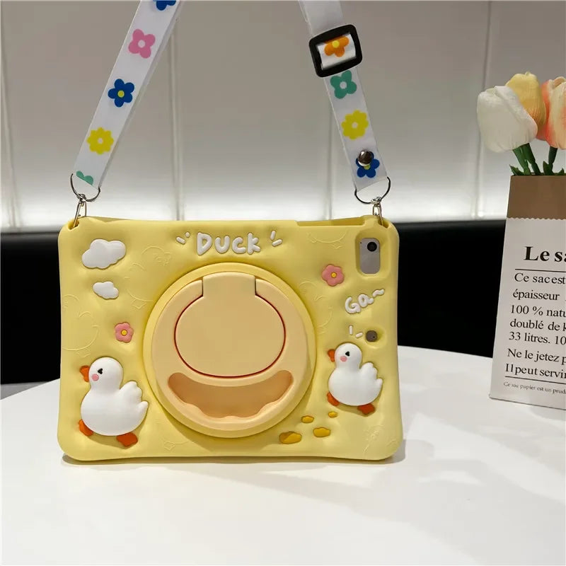 Case for Samsung Galaxy Tab A9 Plus S9 FE S8 S7 11 inch A8 10.5 A7 S6 Lite 10.4 A 10.1 8.0 T290 Kids Cartoon Tablet Stand Cover