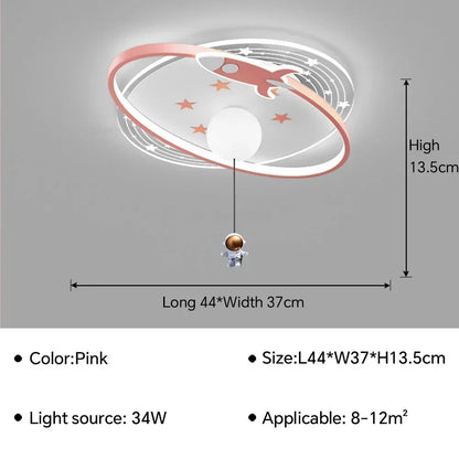 LED moon Astronaut Light Fantastic Eye Care living room bedroom girl lamp  Princess light