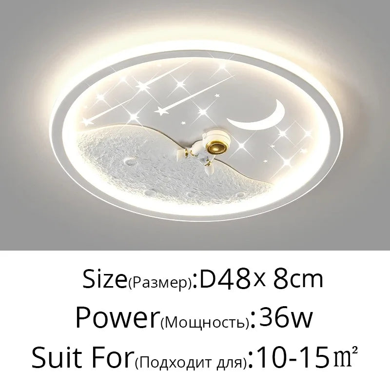 LED moon Astronaut Light Fantastic Eye Care living room bedroom girl lamp  Princess light