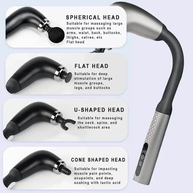 Smart Fascia Gun Electric Massager Hammer Electric Fascia Gun Home Handheld Hammer Back