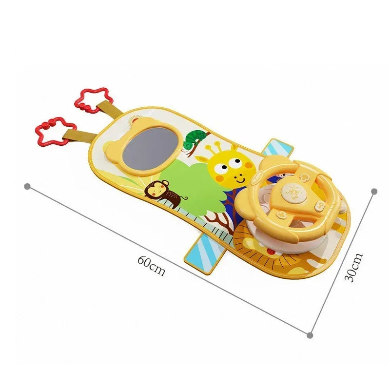 Baby Car Seat Toys Baby Toy Electric Simulate Driving Car Copilot Steering Wheel Seat Toy Hanging Toys for Baby 0 12M Hot