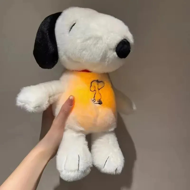 In stock 2026 new luminous breathing Snoopy plush toy baby sleep assistance exquisite soothing doll children's bedtime gift