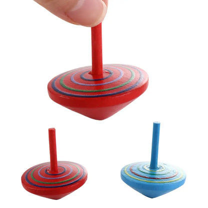 Game Spinning Top DIY Gyroscope Toys Desktop Spinning Top Wooden Rotate Gyro Wooden Gyro Toys Woode Spinning Top Toy