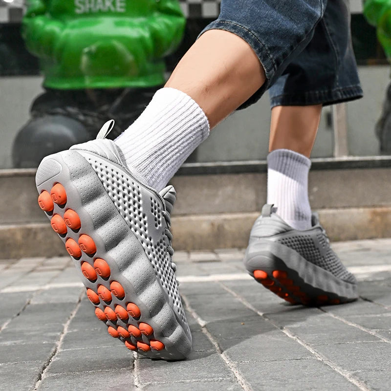 Brand Men Casual Shoes Thick Sole Soft Fashion Sneakers Summer Breathable Male Walking Shoes