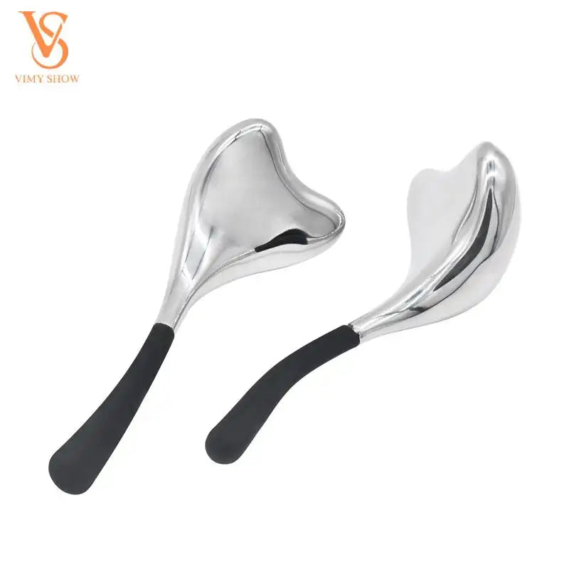 2pcs Ice Globes Stainless Steel Gua Sha Massage Cryo Sticks Facial Cooling Roller Skin Care Tool for Puffy Eye and Skin Tighten