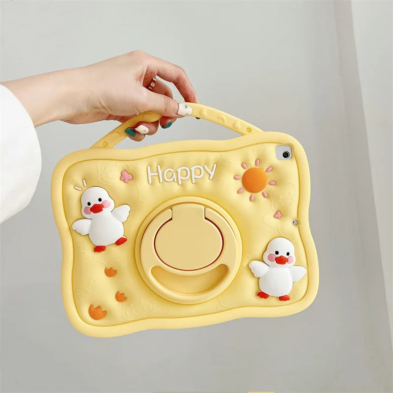 Case for Samsung Galaxy Tab A9 Plus S9 FE S8 S7 11 inch A8 10.5 A7 S6 Lite 10.4 A 10.1 8.0 T290 Kids Cartoon Tablet Stand Cover