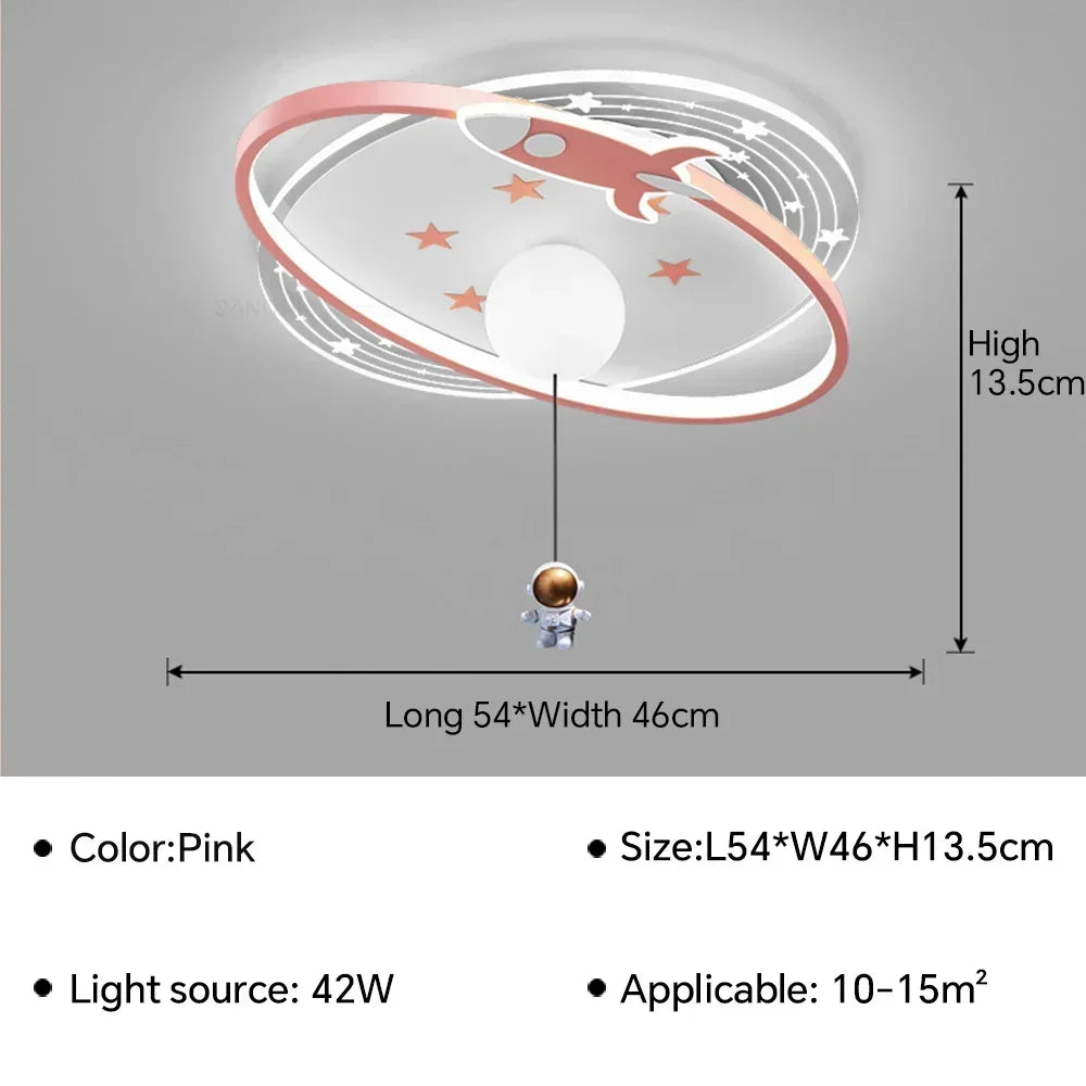 LED moon Astronaut Light Fantastic Eye Care living room bedroom girl lamp  Princess light