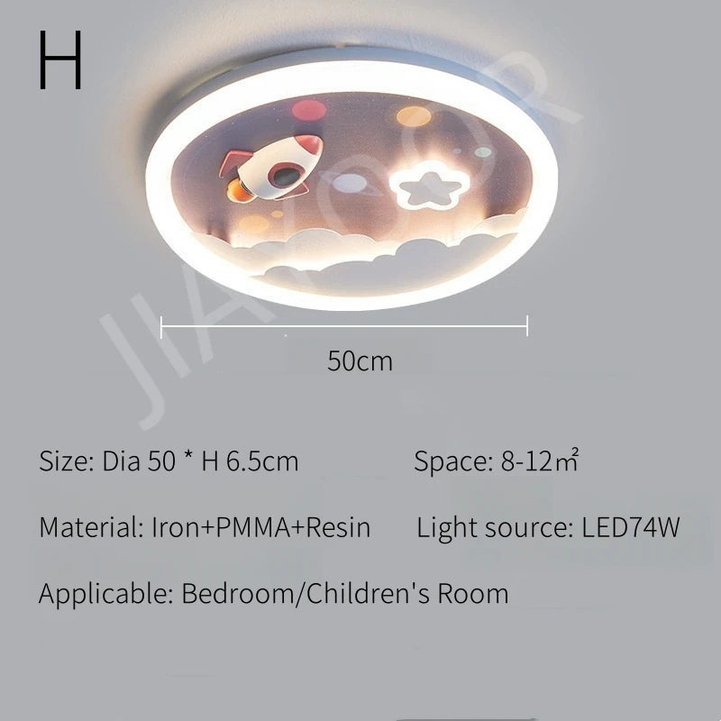 Modern LED Ceiling Lamp For Kids Children's Room Bedroom Chandelier Light Interior Home Decoration Lustre Lighting Fixtures