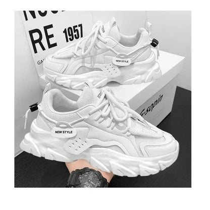 Mens Shoe Breathable Thick Soled Casual Sneakers Outdoor Running Four Seasons New Tennis Men Soft Soles Comfort Male Sneakers