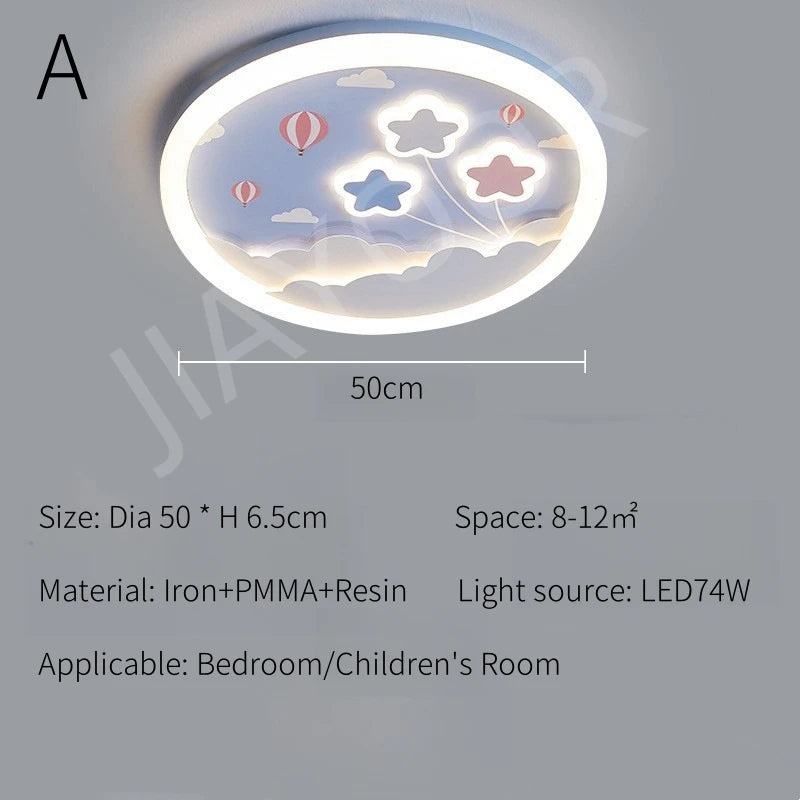 Modern LED Ceiling Lamp For Kids Children's Room Bedroom Chandelier Light Interior Home Decoration Lustre Lighting Fixtures