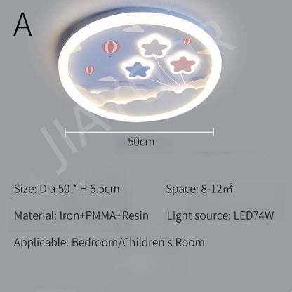 Modern LED Ceiling Lamp For Kids Children's Room Bedroom Chandelier Light Interior Home Decoration Lustre Lighting Fixtures