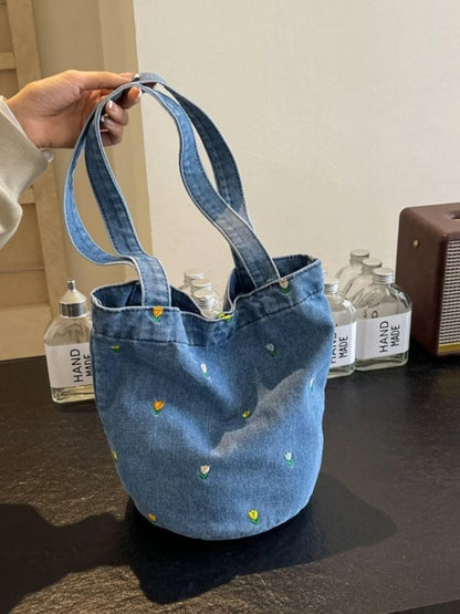Women Shoulder Bag Large Capacity Denim Tote Bag Fashion Underarm Harajuku Handbag Clutch Bags Simple Female Commuter bags 2026