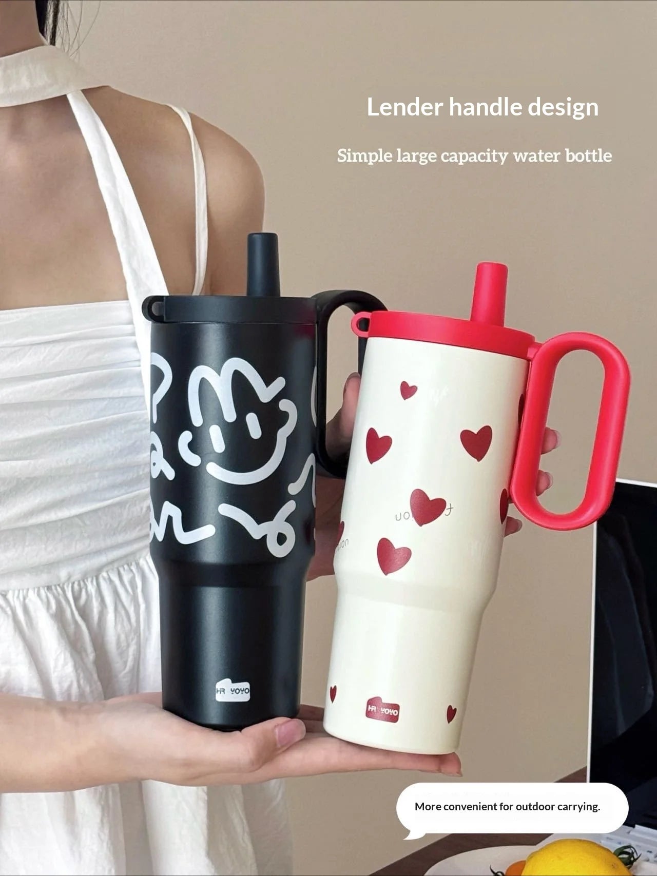 316 Stainless Steel Tumbler Large Capacity Thermal Bottle Double Vacuum Flasks Keep Cold Thermos Cup DIY Gift Mug Coffee Cup