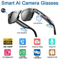 Lenovo 2026 New 8K Bluetooth AI Glasses 1200MP HD Camera Chat GPT Voice Assistant Music Player Translate Call Smart Sunglasses