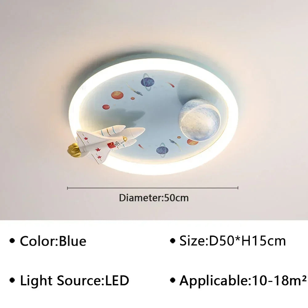LED moon Astronaut Light Fantastic Eye Care living room bedroom girl lamp  Princess light