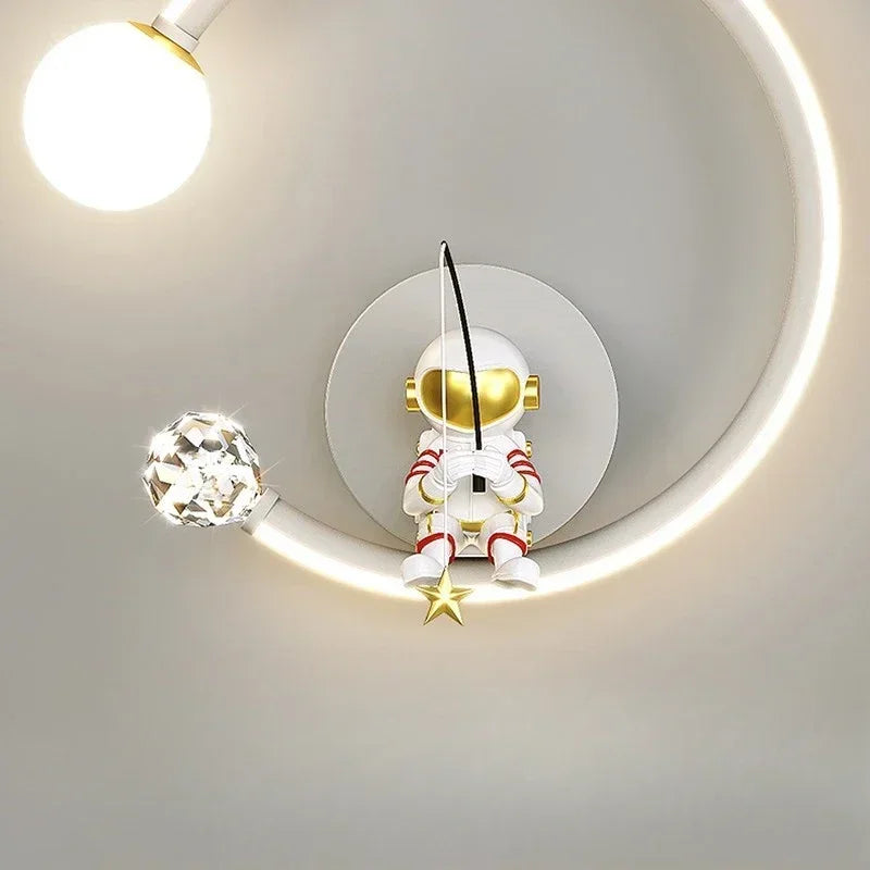 Wall Led Lights Modern Minimalist Astronaut Bedroom Bedside Sconce Lamps for Room Children's Home-appliance