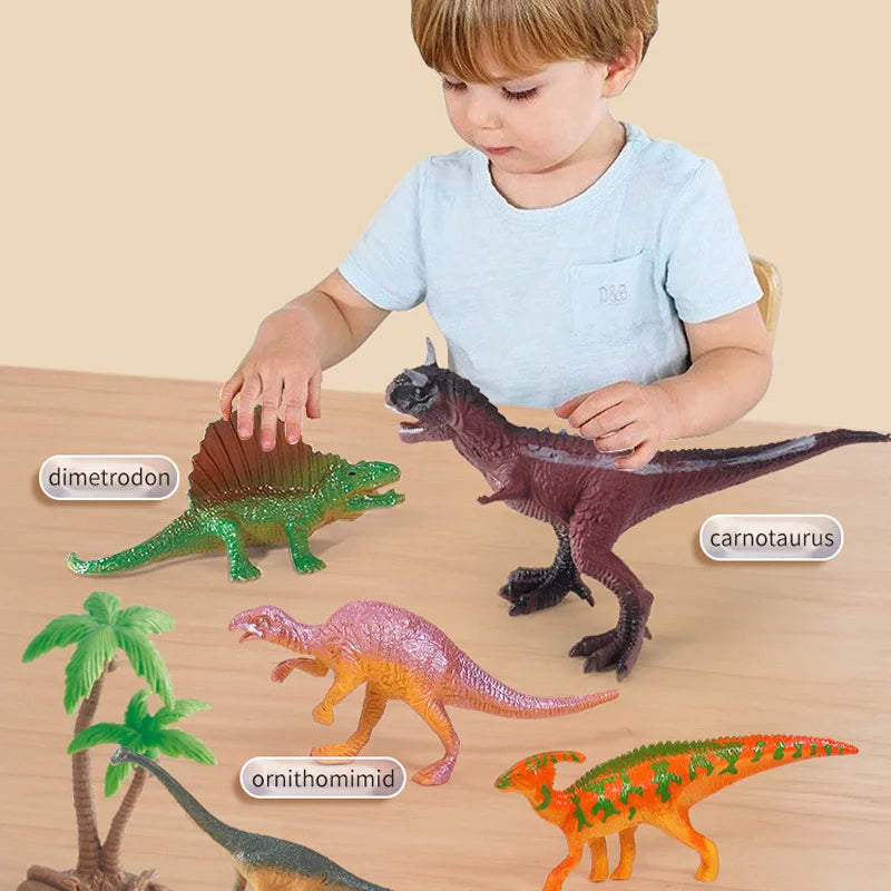 New DIY Dinosaur Park Model Children's Simulated Animal Toys Boys Educational Assembly Model Toys Birthday Gifts