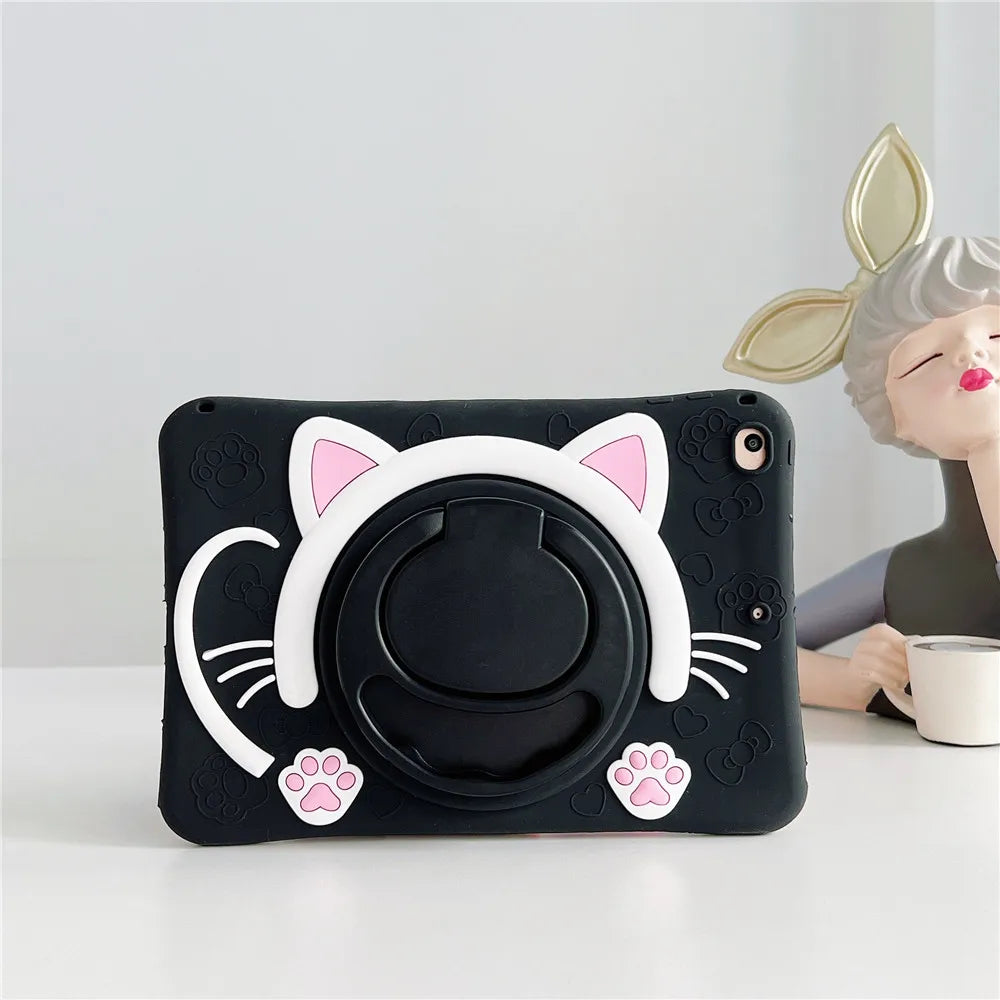Case for Samsung Galaxy Tab A9 Plus S9 FE S8 S7 11 inch A8 10.5 A7 S6 Lite 10.4 A 10.1 8.0 T290 Kids Cartoon Tablet Stand Cover