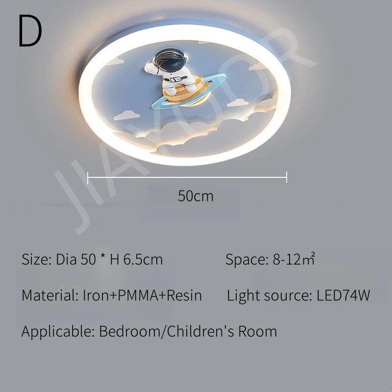 Modern LED Ceiling Lamp For Kids Children's Room Bedroom Chandelier Light Interior Home Decoration Lustre Lighting Fixtures