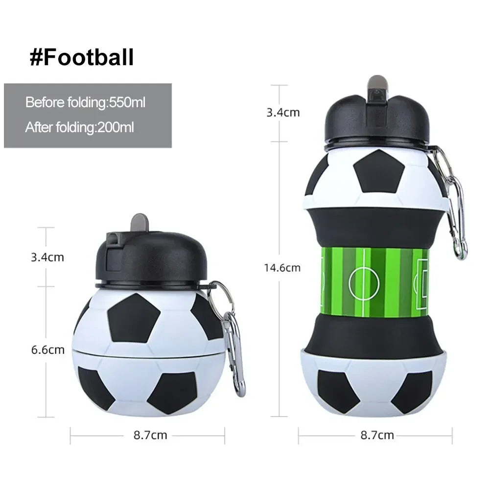 200ml/550ml Basketball Soccer Sports Ball Design Tumbler Cup - Insulated Stainless Steel Drinking Cup Gift for Men Women Kids