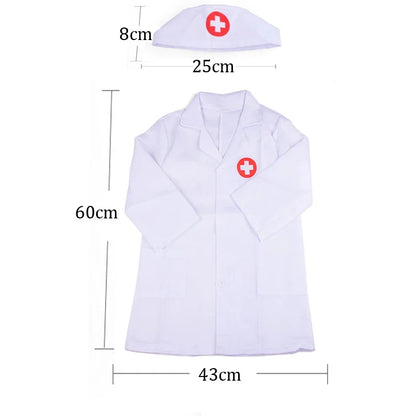 Children Simulation Doctor Toys Pretend Play Plastic Gift for Fun Role Playing Game Dress Up Costume Birthday Presents TMZ