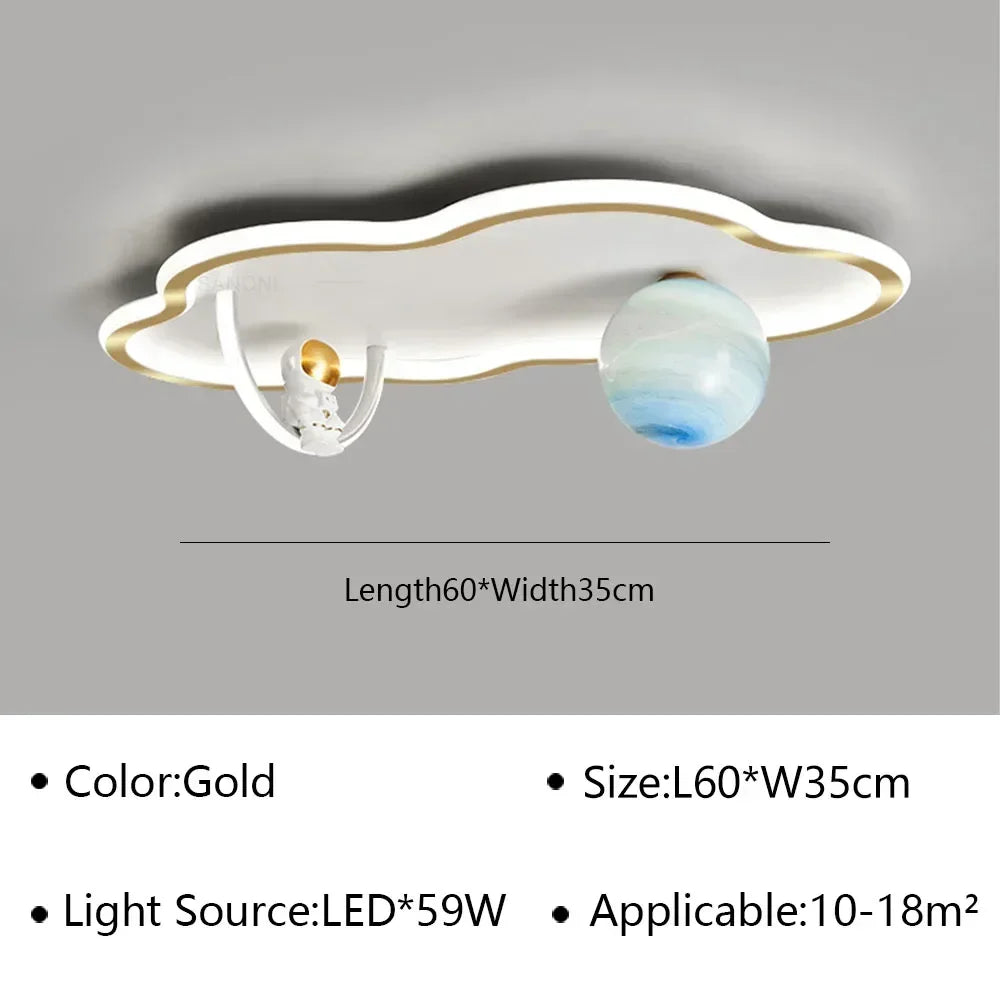 LED moon Astronaut Light Fantastic Eye Care living room bedroom girl lamp  Princess light