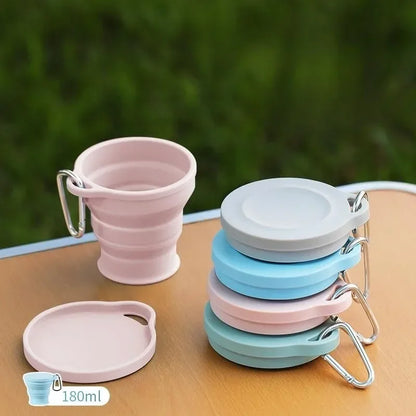 Folding Water Cup Heat-resistant Travel Portable Mouthwash Cup Hotel Toiletries Set Compressed Cup