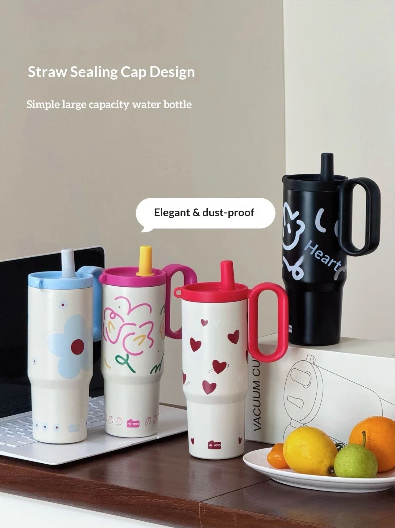 316 Stainless Steel Tumbler Large Capacity Thermal Bottle Double Vacuum Flasks Keep Cold Thermos Cup DIY Gift Mug Coffee Cup