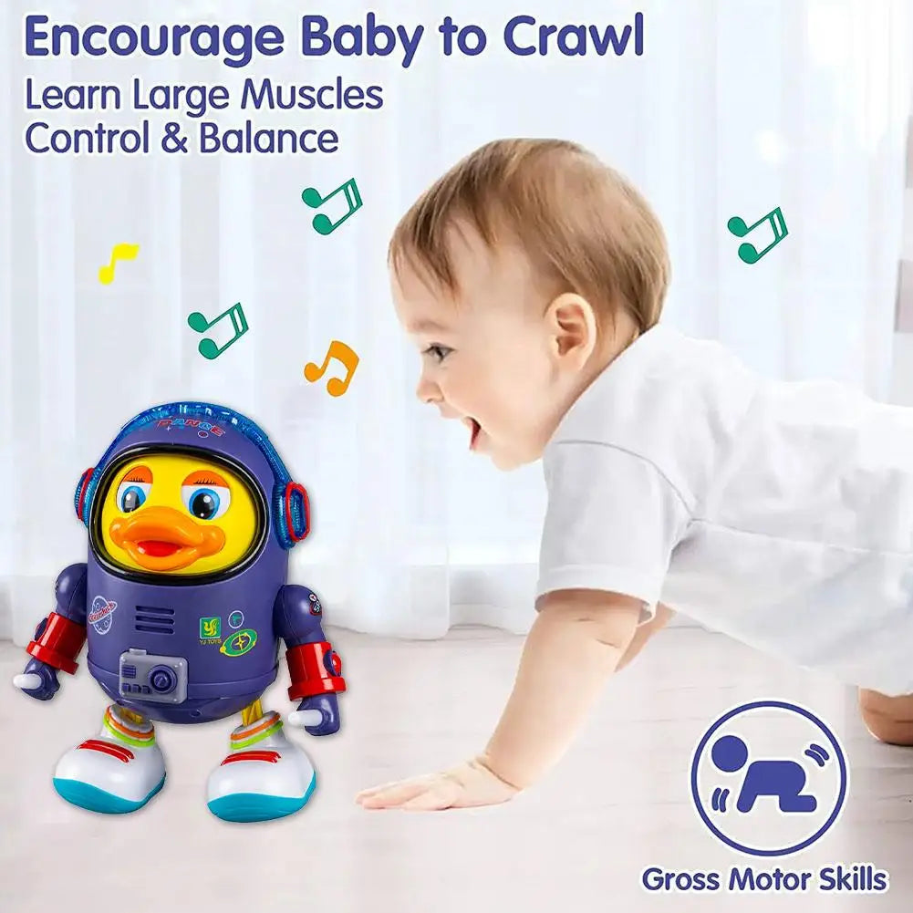 Baby Duck Toy Musical Interactive Toy Dancing Space Duck With Music Light For Boys And Girls Holiday Gifts﻿