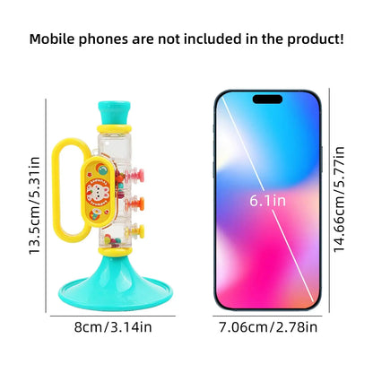 Children's trumpet toy, blowing music, playing instruments, harmonica, whistle, male and female toys