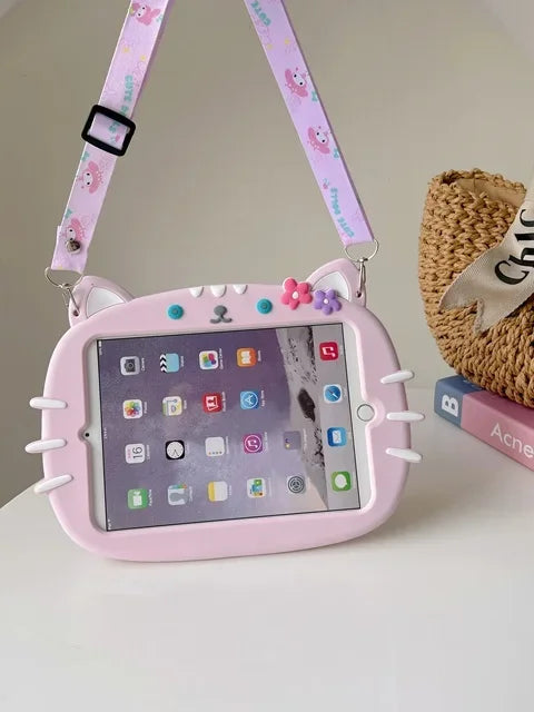 Case for Samsung Galaxy Tab A9 Plus S9 FE S8 S7 11 inch A8 10.5 A7 S6 Lite 10.4 A 10.1 8.0 T290 Kids Cartoon Tablet Stand Cover