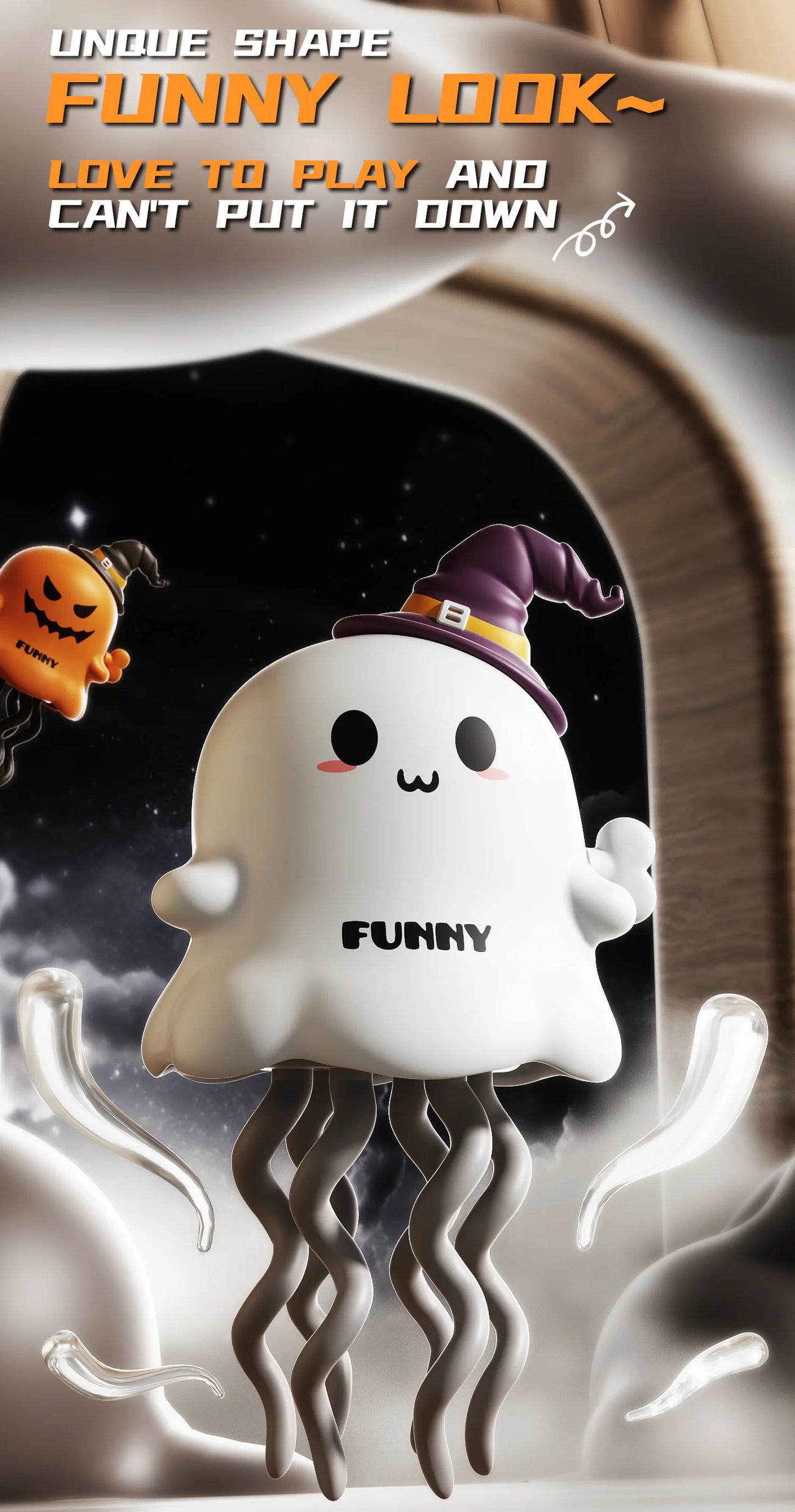 Dancing Ghosts&Dancing Corn Kids Clockwork Pet Toys Cartoon Interactive Baby Crawling Toys Dance Toys Halloween Christmas Gifts